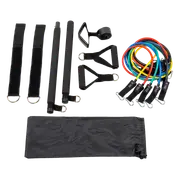 Exercise Pilates Bar Kit Resistance Bands Yoga Fitness Stretch Workout Gym