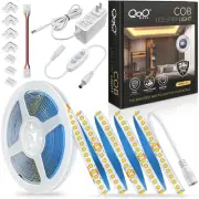 Warm White COB LED Strip Lights, 16.4ft Dimmable 3000K LED Light Strip, 910 L...