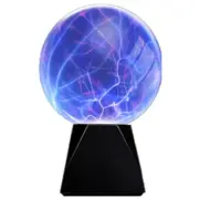 pelddy Touch Sound Activated,Glass Plasma Ball Party Magical Ball Flashing Ba...
