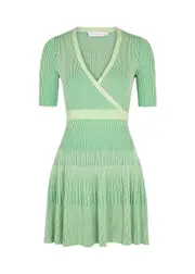 Jonathan Simkhai Nadya Ribbed-knit Mini Dress - Light Green - XS XS