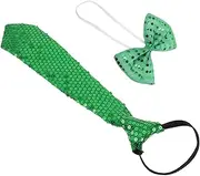 [TOGEVAL] Set of Large Irish St. Patrick's Day Bow Tie and Necktie Sequins for Party Accessory