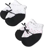 [Jefferies Socks] Baby Girls' Country Kids Sweet Feet Mary Jane Bootie in Hanger Bag - - 1-3 Months