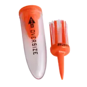 BRUSH T - 1 x Golf Tees Plastic Brush Tee - 1 oversize tees with ball marker