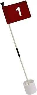 VANZACK Golfing Flagpole Set Golf Flags Golfing Training Flags Golfing Train Equipment Golfing Number Flag Kit