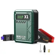 Jump Starter with 150PSI Car Compressor Portable Car Tyre Inflator 2000A Peak Cu