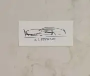 ALEC STEWART SIGNED IN PERSON NEAT CUT ENGLAND CRICKET CAPTAIN ASHES LEGEND