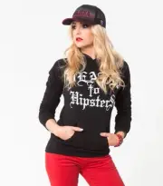 Metal Mulisha Ladies DTH Pullover Zip Fleece Size S