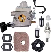 [Mikatesi] BG56 Carburetor for Stihl BG56C BG56 SH56 Leaf Blower Replace for Zama C1M-S260B 4241-120-0632 4241-120-0622 4241-120-0615 Carburetor with 42141201800 Air Filter