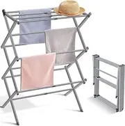 Clothes Drying Stand - Expandable & Foldable Clothes Rack for Air Drying Clothing, Sturdy Durable Clothes Dryer, Laundry Drying Stand for Indoor, Outdoor, Balcony