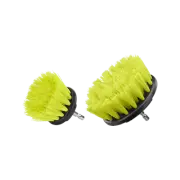 Ryobi 2-Piece Medium Bristle Drill Brush Set Cleaning Brushes Drill Accessories