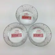 Target Hershey's Holiday Glass Dish Collection Set of 3 Bowls Clear Red With Box