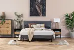 FRAZIER Dark Grey Double Bed