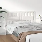 Bed Headboard, Beds Head Frame White 140.5 cm Solid Wood Pine
