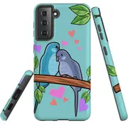 For Samsung Galaxy S22 Case, Armour Cover, Birds In Love