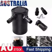 Universal Baffled Aluminum Oil Catch Can 2-Port Oil Catch Tank Reservoir for Car