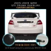 For 2015-2020 Subaru WRX STI Rear Trunk Trim Overlay Vinyl Decal - Glossy Matte