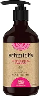 Schmidt's Certified Natural Hand Wash Rose & Vanilla with Kakadu Plum 300 ML 1 Bottle