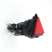 Micro Switch,Mini Switch, Arcade Game Red Lamp SPDT Momentary Triangle Button Micro Switch