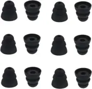 6Pairs Replacement Triple Flange Ear Tips Earbuds Eartips Silicone Buds for Most