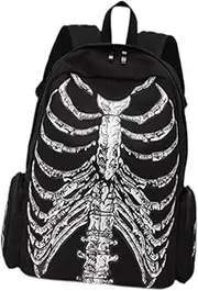 [ａ aternee] Skull Backpack for Men Portable Travel Daypack for Business Trips Street Camping
