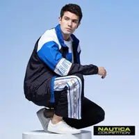 在飛比找momo購物網優惠-【NAUTICA】男裝 COMPETITION立領撞色拼接外