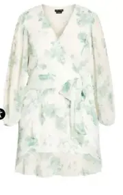 City Chic Dress Medium Delicate Rose Plus Size 18