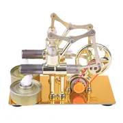 Stirling Engine Kit STEM Hot Air Stirling Engine Generator Double Cylinder Engine Model