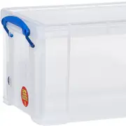 Really Useful Box - 14 Litre Clear with Open Front (Pack of 2)