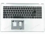 FOR Acer Aspire 5 A515-56T Palmrest Keyboard LED US-International silver