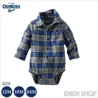 在飛比找蝦皮購物優惠-『Enen Shop』@OshKosh Bgosh 藍/灰格