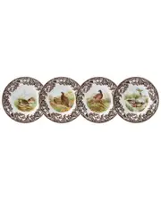 Spode Woodland Set of 4 Canape Plates