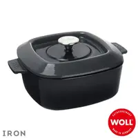 在飛比找momo購物網優惠-【Woll】德國歐爾-IRON 24cm方型鑄鐵鍋(灰)