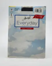 HANES Everyday Day Sheer Control Top Sandalfoot Pantyhose 00L81 Black Size EF