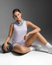 Form Soft Jersey Tank, 2XU, L, Virtual Violet/Virtual Violet, Female