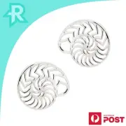 Nautilus Sea Shell Sterling Silver 925 Stud Earrings