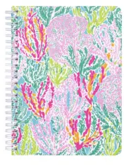 NWT Lilly Pulitzer Mini Notebook with Lined Sheets and Pockets in Let's Cha Cha