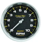 Auto Meter 4898 Carbon Fiber In-Dash Tachometer Gauge 5" 10000RPM