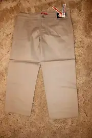 Dickies Girl's AH101 Stretch Fabric Khaki Uniform Pant Size 15 - 36" x 24"