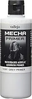 Vallejo 200 ml"AV Mecha Color" Acrylic Airbrush Colour - Grey Primer