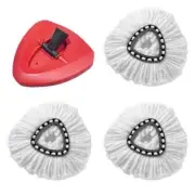 4-Pack Microfiber Spin Mop Pads for Vileda & O-Cedar EasyWring – Ultra-Absorbent
