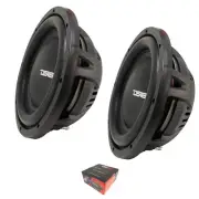 Pair of DS18 10" 2000 Watts Dual 4 OHM Shallow Subwoofer Pro Car Audio IXS10.4D
