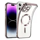 For iPhone 11 13 14 16e 15 Pro Max SE XR XS Case Magsafe Shockproof Clear Cover