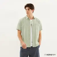 在飛比找Yahoo奇摩購物中心優惠-Hang Ten-男裝-COMFORT FIT青年布休閒短袖