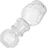 Zerodeko Miniature Glass Perfume Bottles Set of 2 Retro Design for Home Decoration Photo Shooting