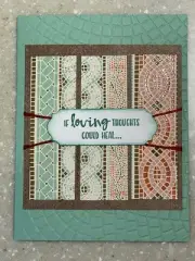 Handmade Card Stampin Up GET WELL SOON Loving Thoughts Could Heal FREE SHIPPING