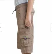 UNIONBAY BOYS LIGHTWEIGHT CARGO ELASTIC WAIST SHORTS(LION BEIGE 8)NWT