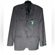 Ralph Lauren UltraFlex Stretch Gray Sport Coat Blazer Size 46L Wool Designer NWT