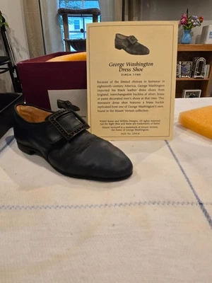 Just the Right Shoe, George Washington Dress Shoe In box w/COA
