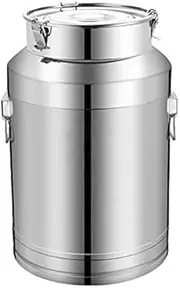 LWLYLCHBM Milk Cans Stainless Steel Wine Bucket Dairy Jar Bucket Milk Carrying Barrels Pitcher Tote Bottle Airtight Storage Box with Sealed Lid,-58L