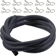 Wetenex 5.5mm Fuel Line (ID 5.5mm * OD 10mm) 1/5 Inch Gas Tube Fuel Hose 5 Feet with 10pcs Clamps for ATV Quad Pit Dirt Bike Go Kart Moped Pocket Bike Motorcycle